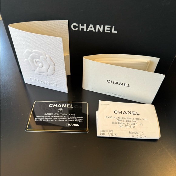 Authentic Chanel WOC caviar black gold hardware. - Picture 10 of 13